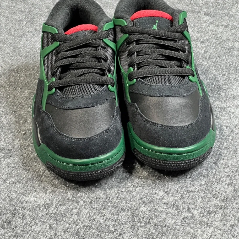Jordan‎ 4 RM GS Boys 6.5Y Black Gorge Green Red Nike Basketball Shoes FQ7938-003